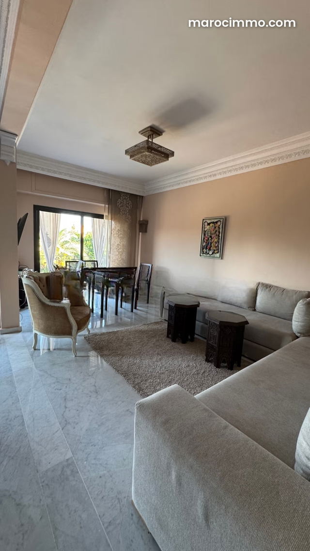 Appartement à louer à Hivernage. Superficie 125 m². Meublé — مراكش