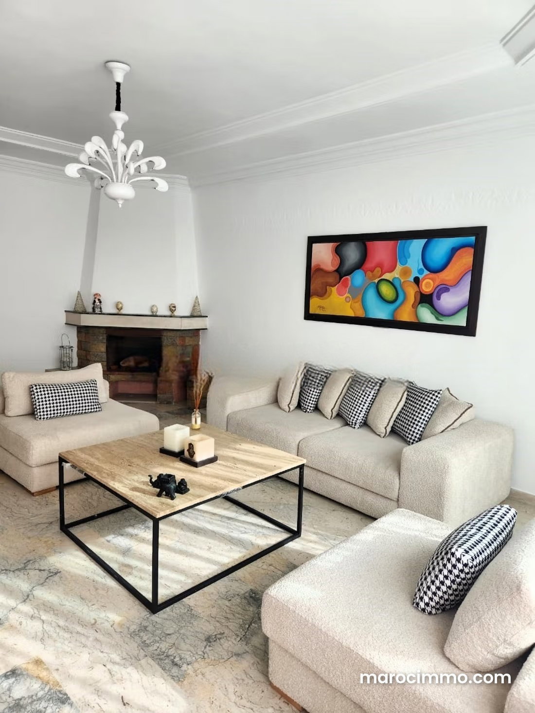 Furnished 140 sqm apartment for rent, Bourgogne, Casablanca — Casablanca