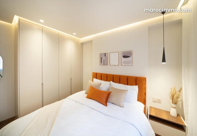 Très bel appartement en location à Guéliz. Superficie 73 m². Bien meublé — 2