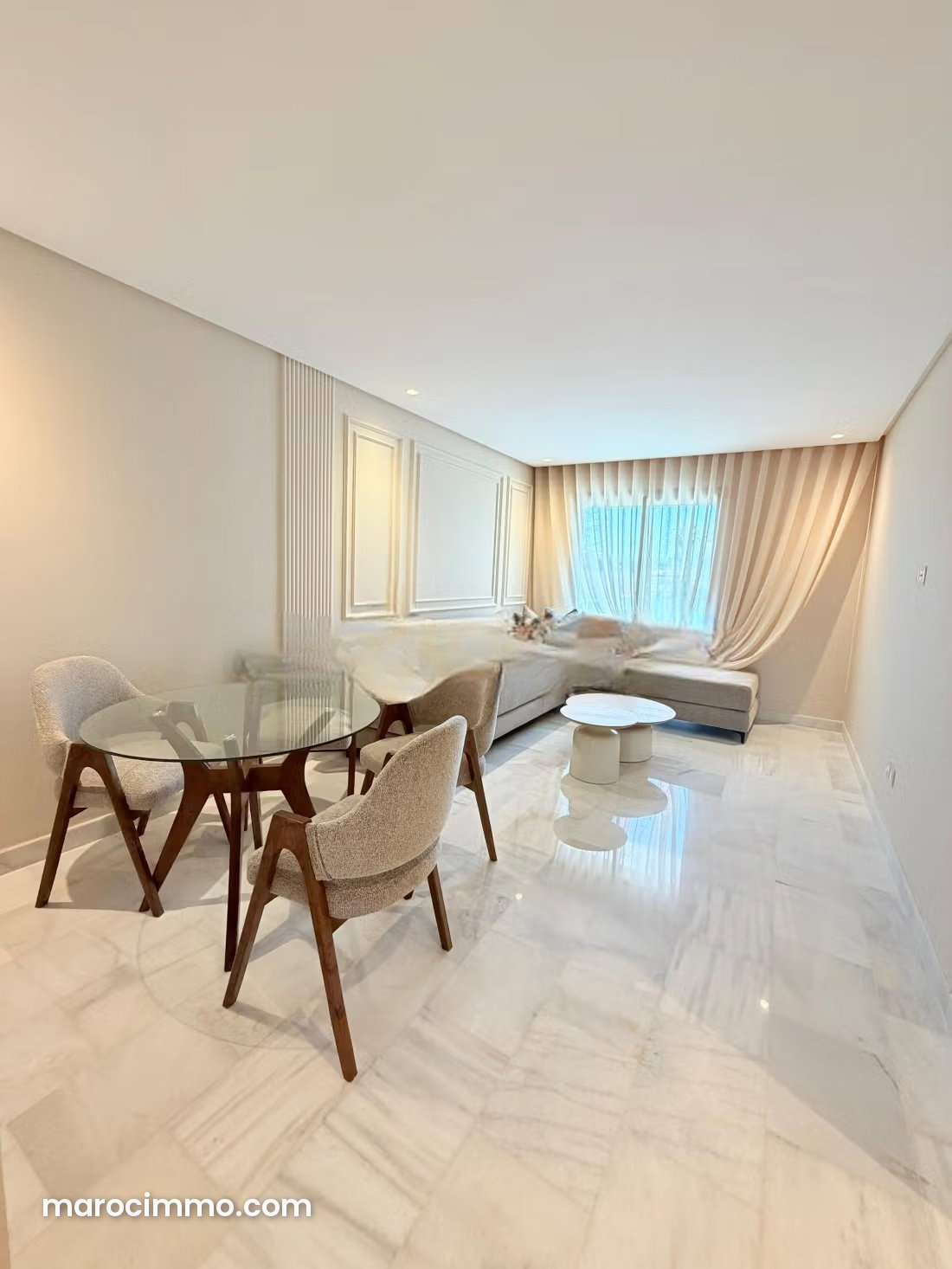 Furnished 2-Bedroom Apartment with Terrace, Hermitage, Casablanca — Casablanca