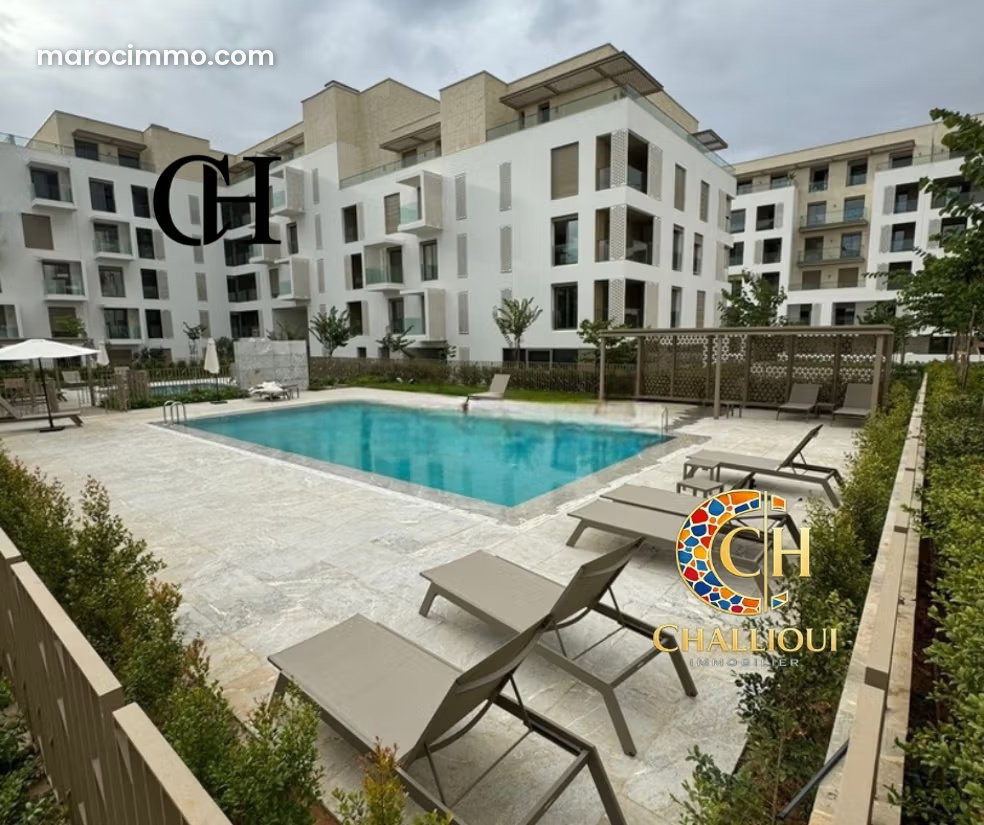Furnished apartment with terrace in Souissi, Rabat — Rabat