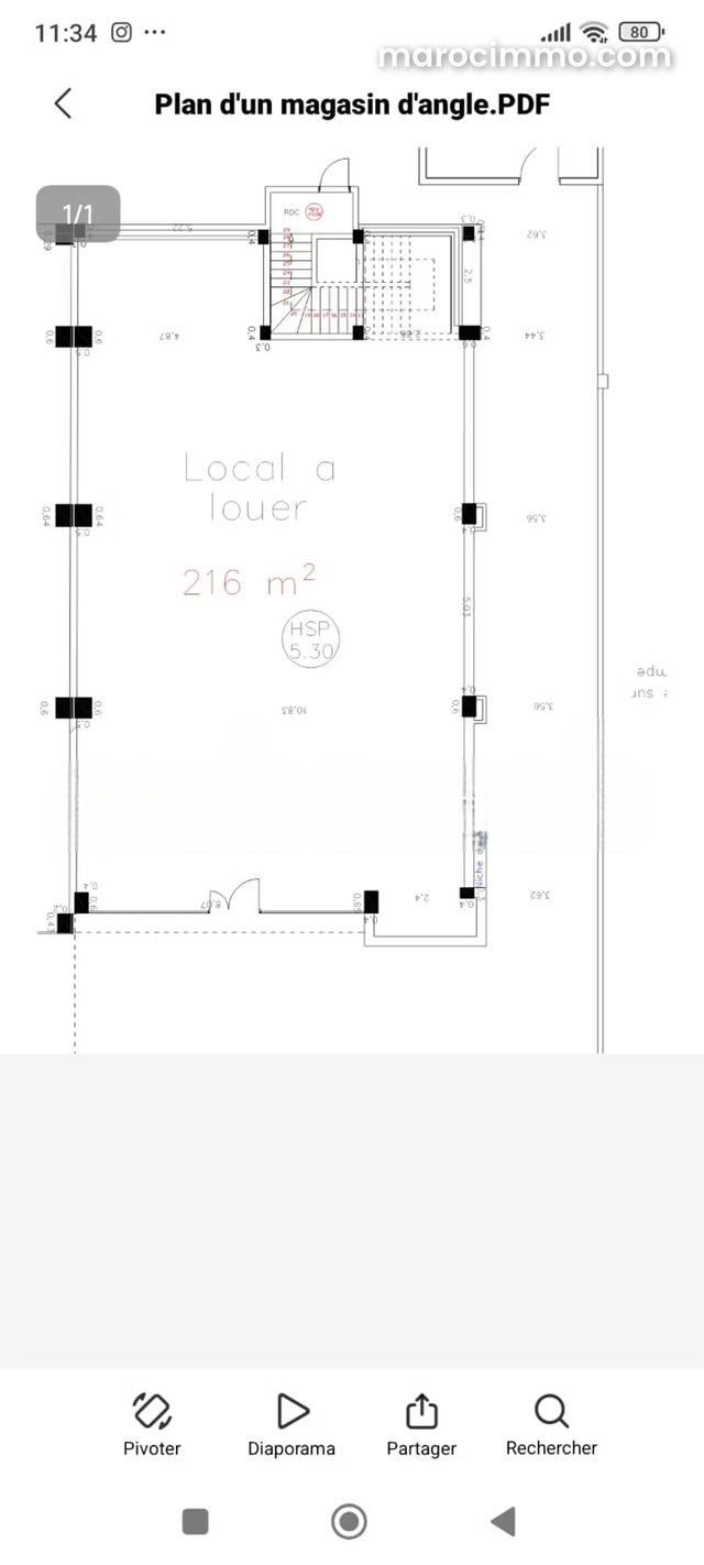 Local commercial de 462m2 à la location – Darb Bouazza — 3