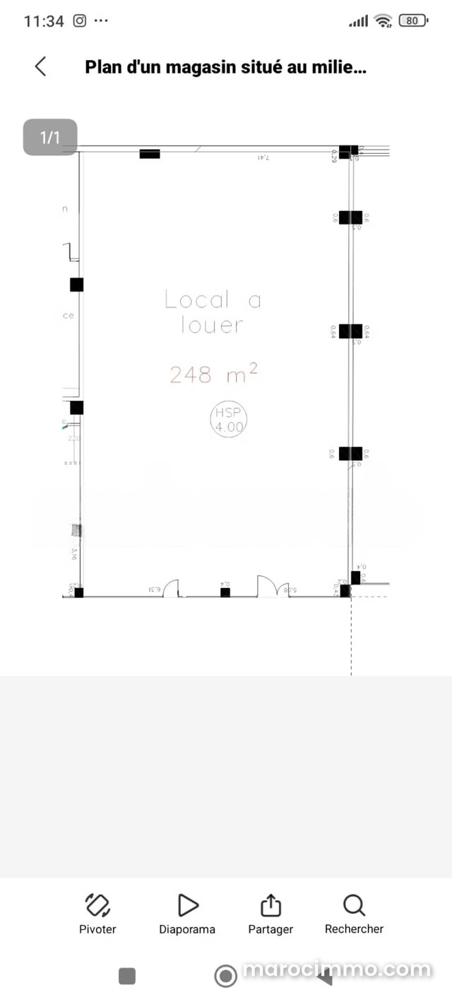 Local commercial de 462m2 à la location – Darb Bouazza — 2