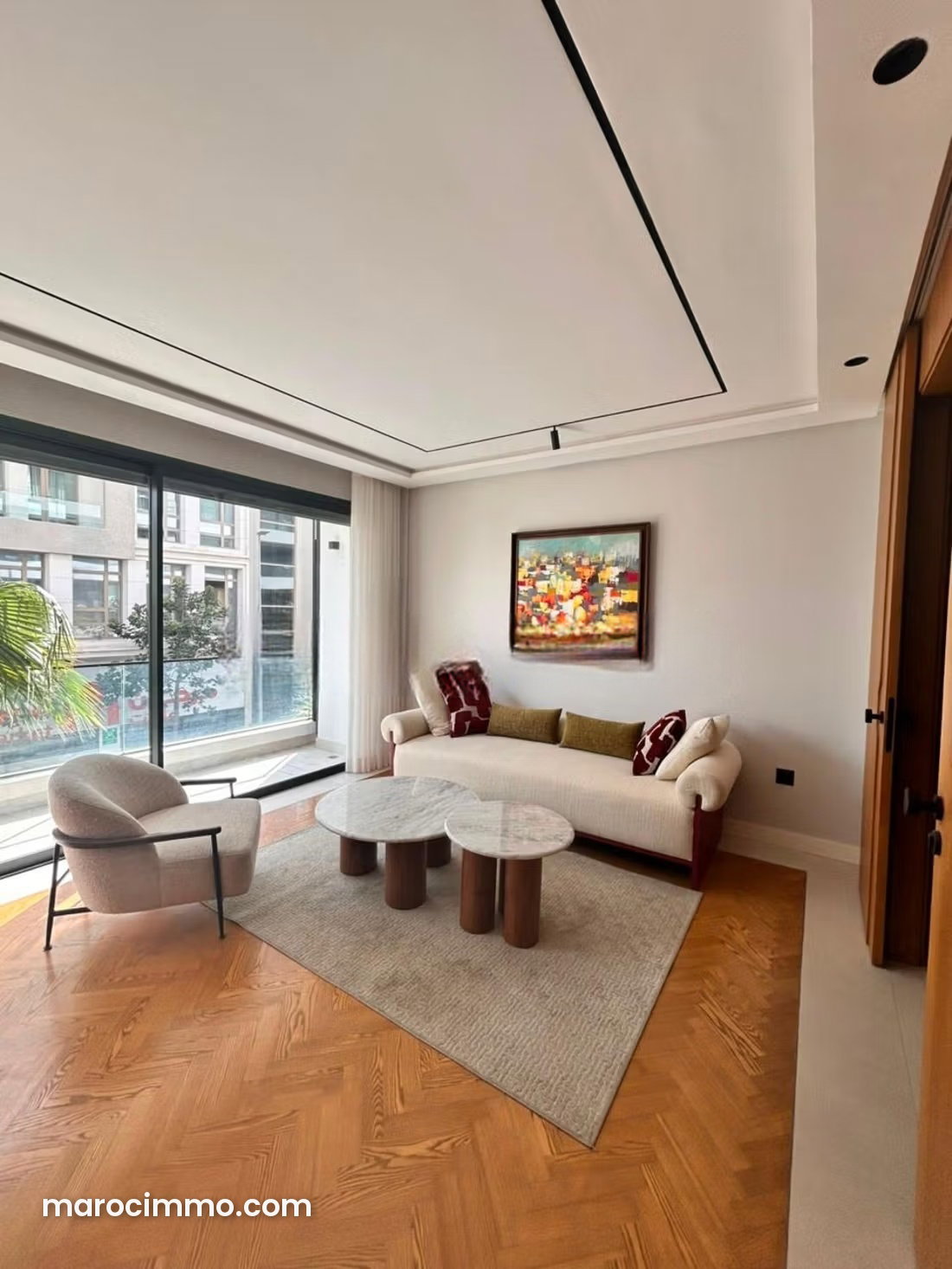 Furnished apartment with terrace and garage in C.I.L, Casablanca — Casablanca
