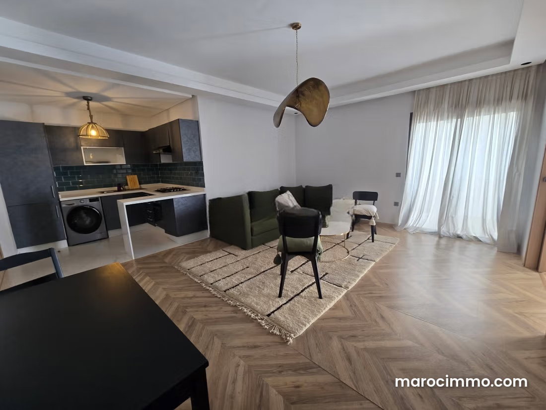 Furnished 56 m² Studio, C.I.L, Casablanca, Parking Included — Casablanca