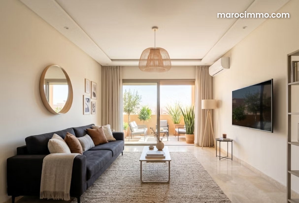 Appartement 118 m² avec terrasse, Guéliz, Marrakech — Marrakech