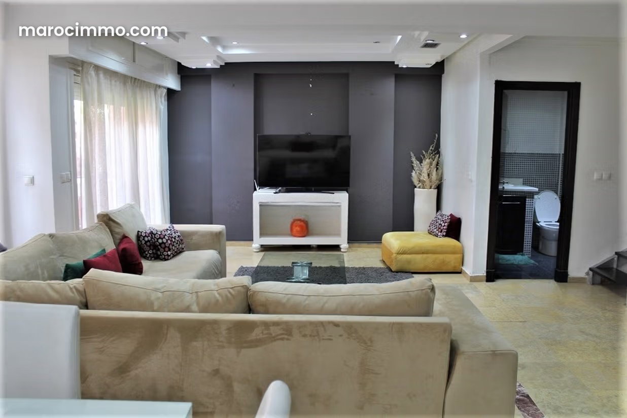 Furnished Duplex with Swimming Pool for Rent in Marrakech’s Majorelle District — Marrakesh