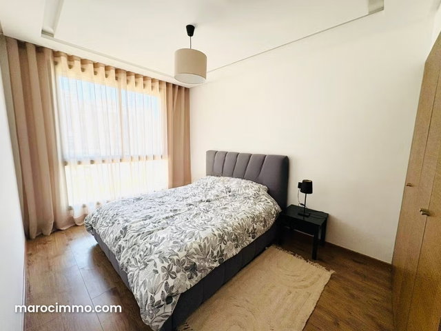 Superbe appartement à louer à Casablanca Finance City. Superficie 80 m². Bien meublé — 3