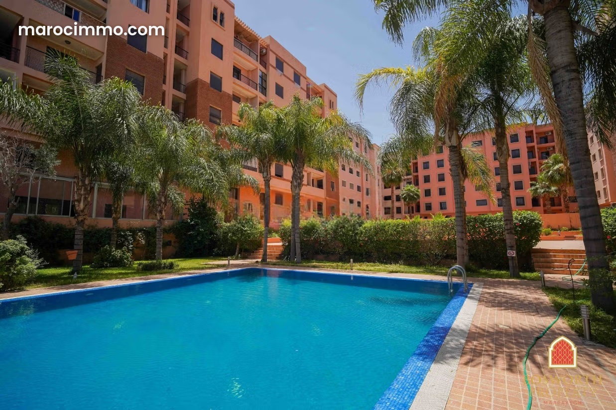 100 sqm Apartment, 2 Bedrooms, Swimming Pool, Gueliz, Marrakech — Marrakesh