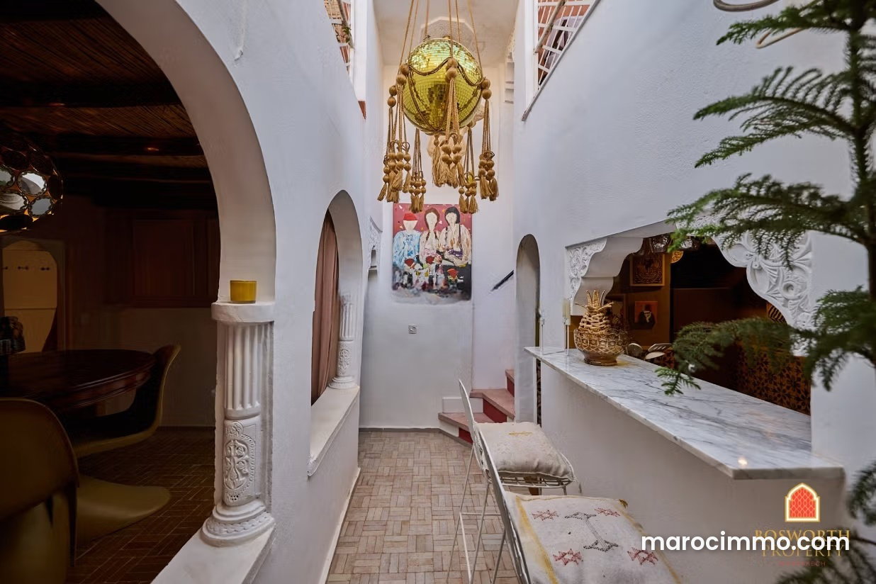 Douiria rénové à Mouassine, vue Atlas et médina à vendre — Marrakech