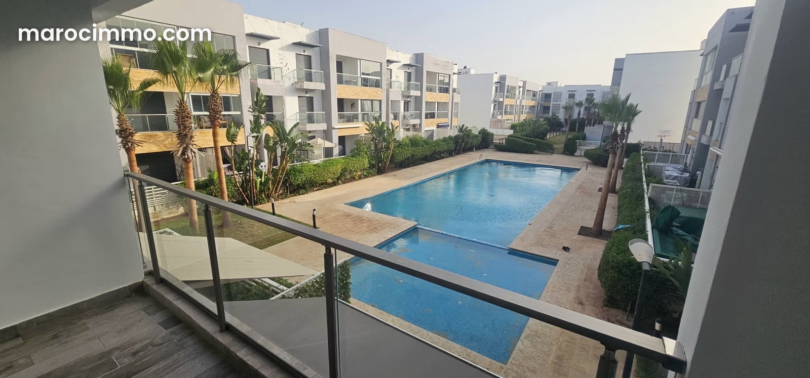 Appartement meublé 82 m², piscine et jardin, Dar Bouazza — Dar Bouazza