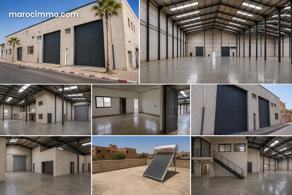 1,000 m² Commercial Premises, Sidi Ghanem, Safi Road, Marrakech — Marrakesh