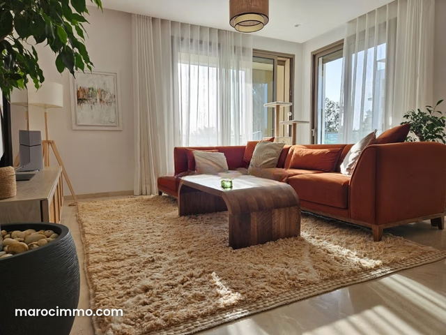 Beautiful Furnished Apartment for Rent in Souissi in a Closed Residence with Pool — Rabat