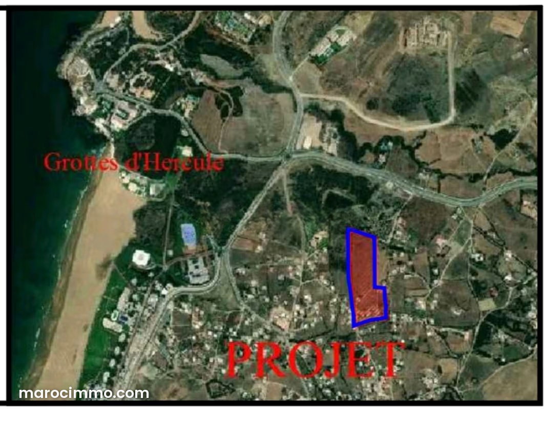 Terrain 500 m² à Achakar, Tanger, face à l'Atlantique — Tanger