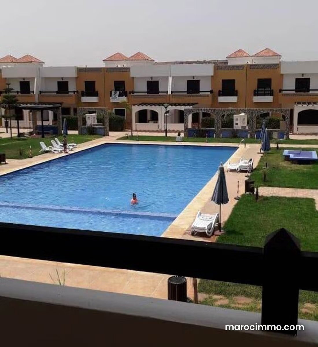 2-Bedroom Apartment with Pool View in Saidia, Furnished and Fully Equipped — Saidia