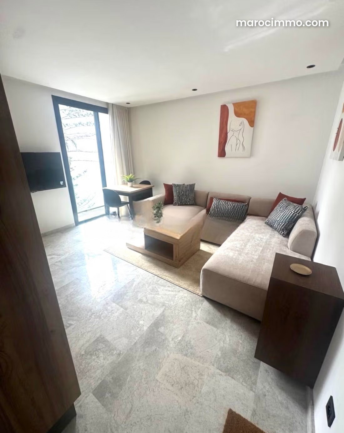 Furnished 42 m² Apartment, Palmier, Casablanca — Casablanca