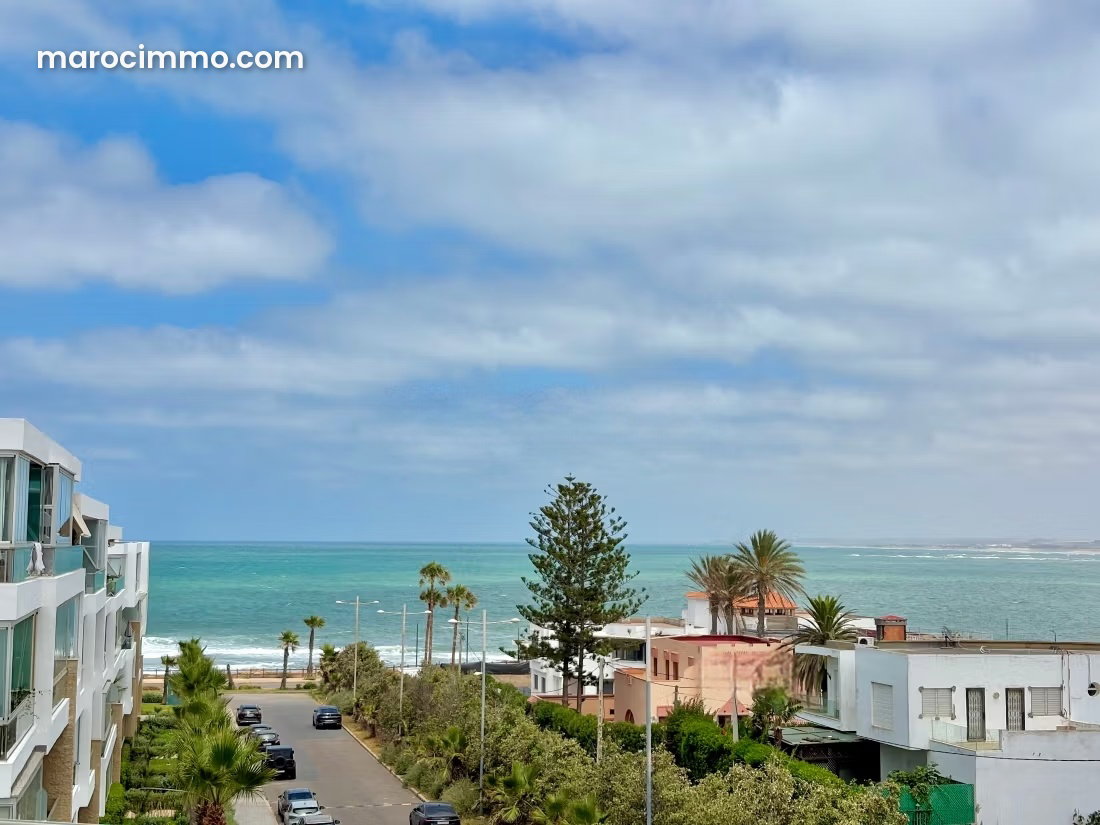 Appartement vue mer 122 m², Dar Bouazza, terrasse panoramique — Dar Bouazza