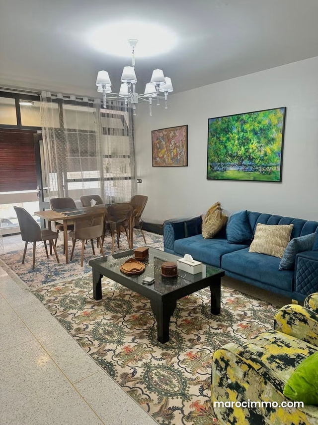 Beautiful apartment for rent in Hassan Centre Ville. 4 large rooms. Well furnished — Rabat