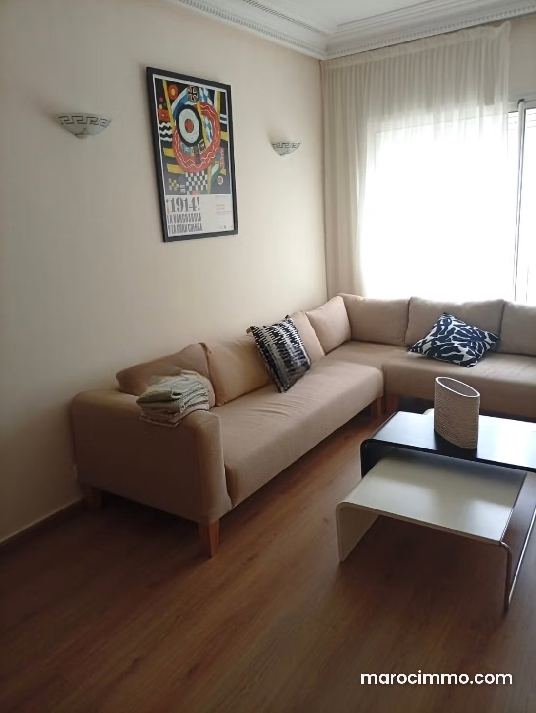 Furnished 90 sqm apartment for rent in Gauthier, Casablanca — Casablanca