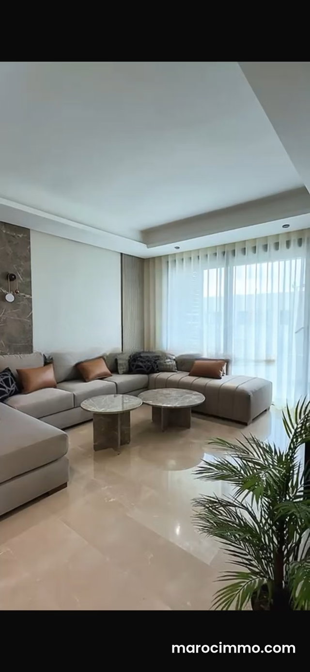 Très bel appartement en location à Casablanca Finance City. 2 chambres agréables. Meublé — 2