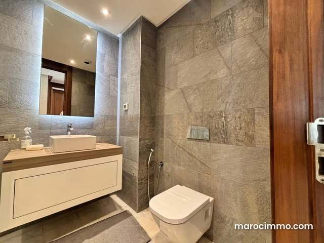 Appartement à louer à Casablanca Finance City. 3 pièces confortables. Bien meublé — 3