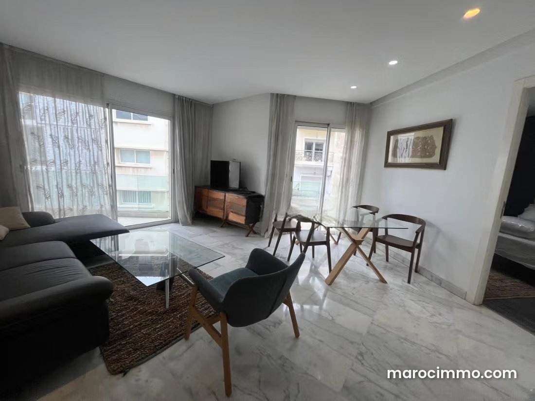 Appartement meublé, Triangle d'Or, Casablanca, 48 m² — Casablanca
