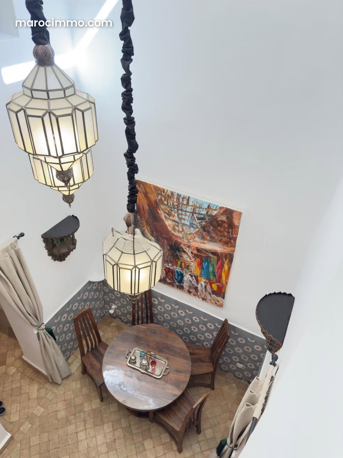 Riad 110 m², deux chambres, Mouassine, Marrakech — Marrakech