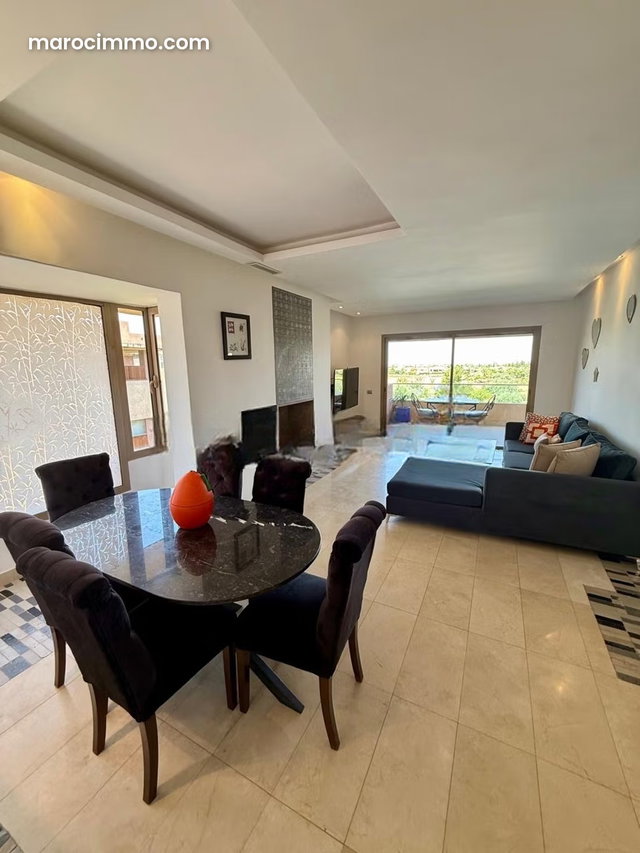 Location appartement meublé golf city prestigia Marrakech piscine — 2