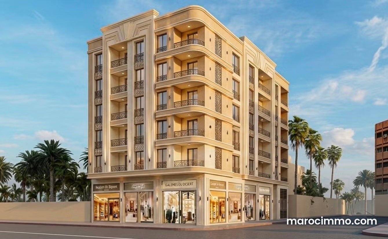 Terrain 430 m² avec permis de construire, Boulevard Yacoub El Mansour — Marrakech