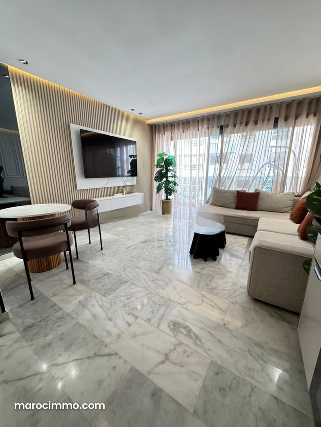 Bel appartement en location à Ain Diab Extension. Surface de 60 m². Bien meublé — 3
