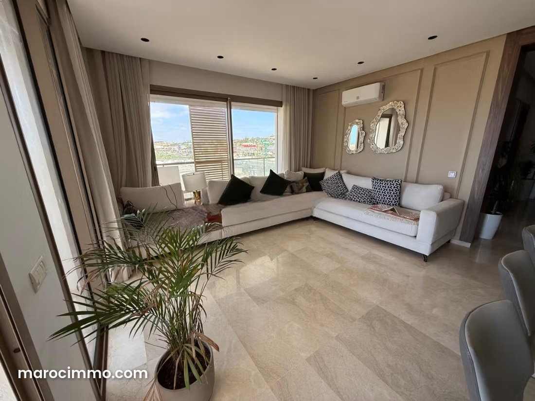 Furnished sea-view apartment for rent in Aïn Diab, Casablanca — Casablanca