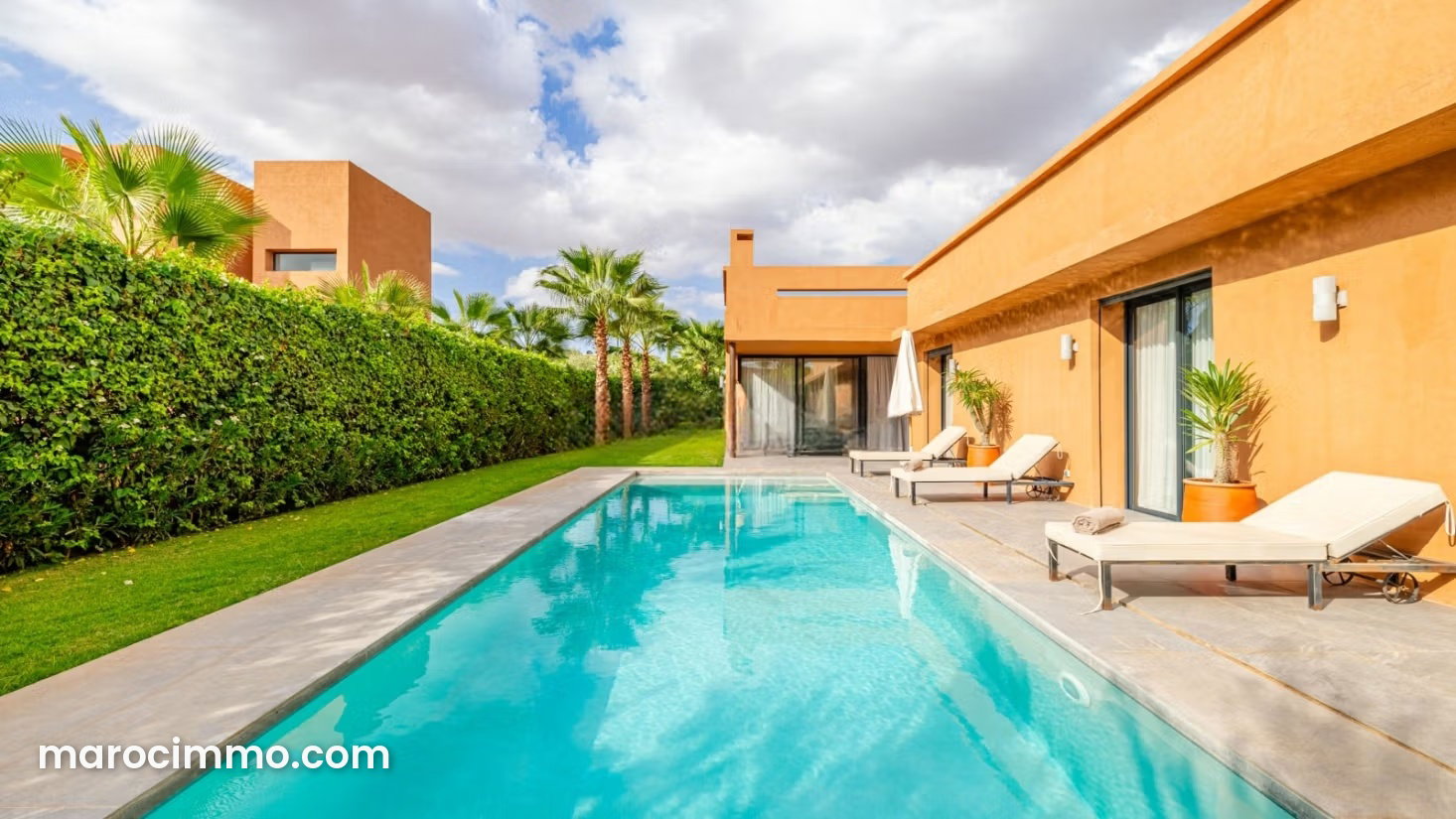 Villa 4 chambres avec piscine et vue montagne, Route d'Amezmiz — Marrakech