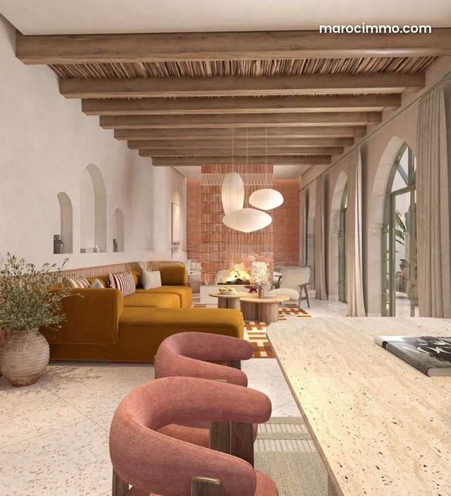 Magnifique villa à vendre à Route de l'Ourika. 6 grandes pièces. Bien meublé — 3