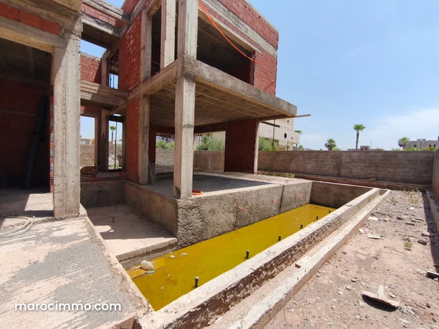 Semi-Finished Villa on the Road to Tahenaout — 2
