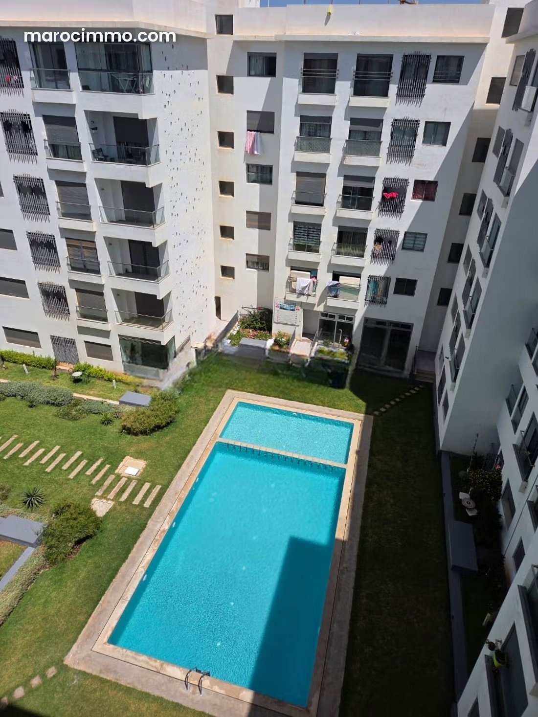 Furnished apartment with pool for rent in Nouaceur — Nouaceur