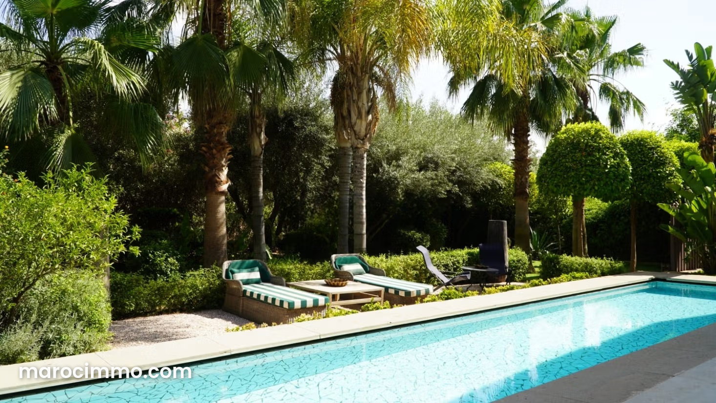 Furnished 500 sqm villa, 5 bedrooms with swimming pool, Ouarzazate Road — Marrakesh