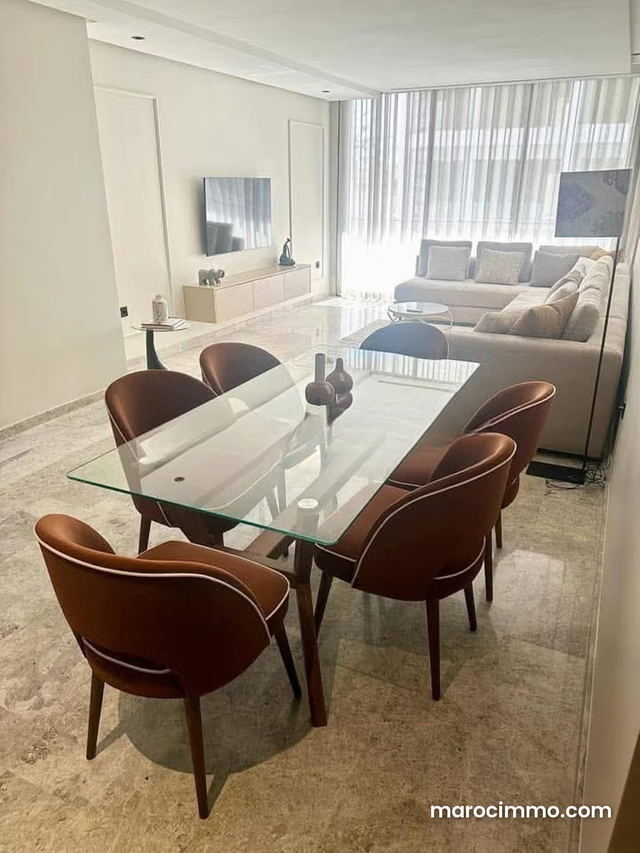 Appartement à louer à Ferme Bretonne Hay Arraha. 3 pièces confortables. Bien meublé — Casablanca