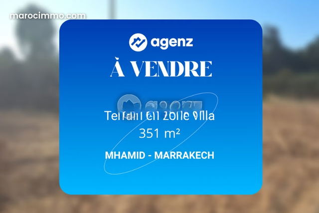Land for sale 351 m² Mhamid Marrakech — Marrakesh