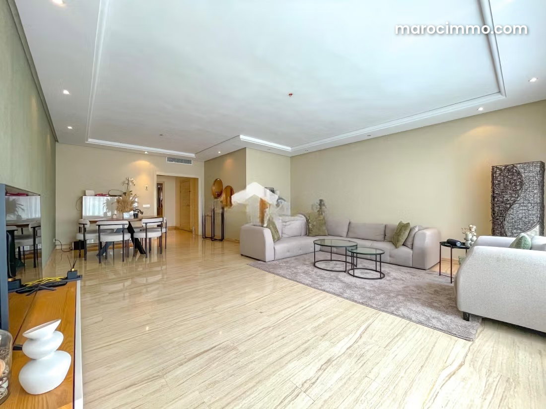 Furnished 3-Bedroom Apartment for Rent in Maârif Extension, Casablanca — Casablanca