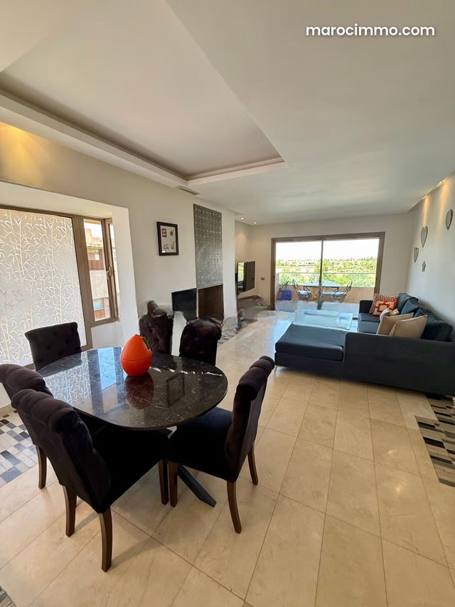 Bel appartement en location à Agdal. 3 grandes pièces. Meublé — 5