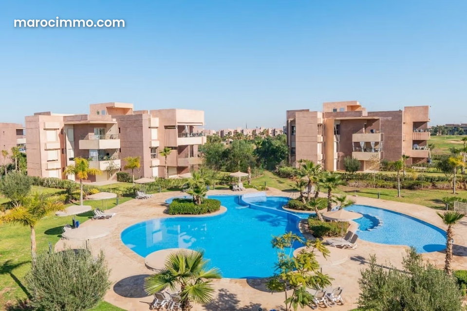 Location appartement 2 chambres meublé à prestigia Marrakech
