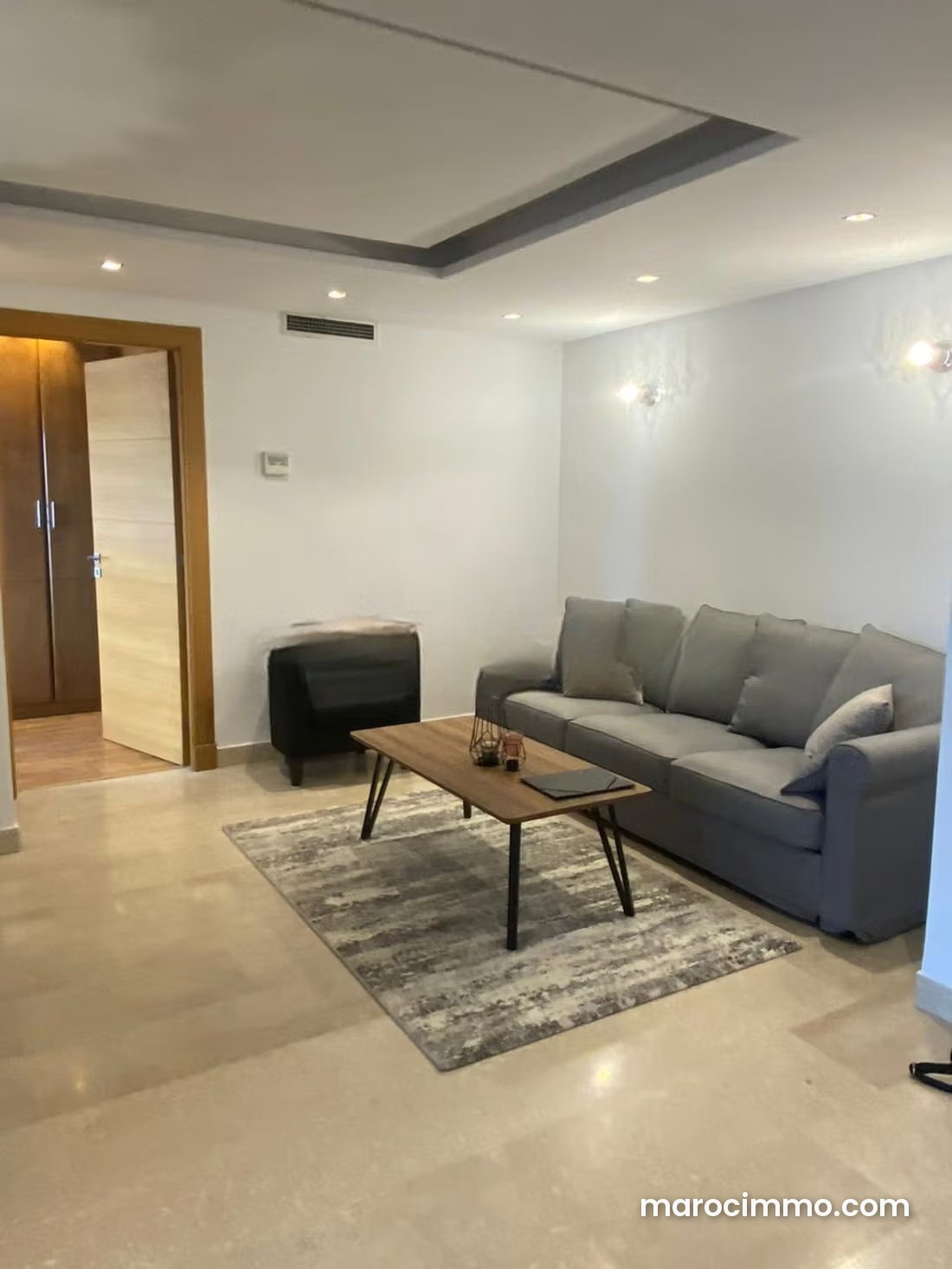105 sqm Furnished Apartment with Terrace, Palmier, Casablanca — Casablanca