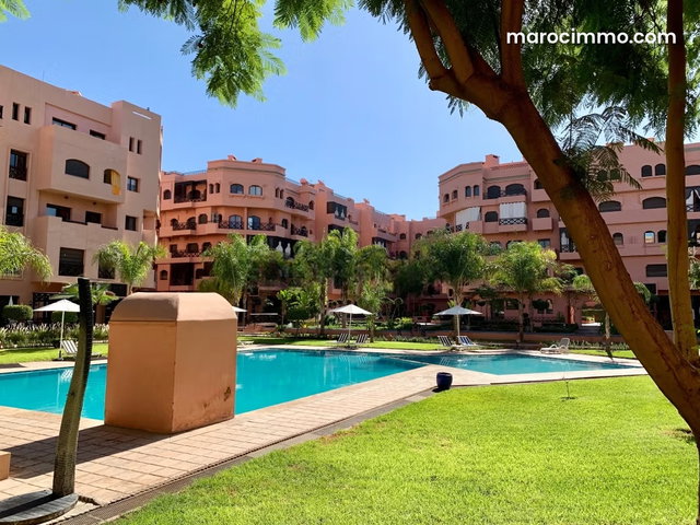 Appartement meublé à louer à Palmeraie de Marrakech – 2 chambres, résidence avec piscine et parking — 4