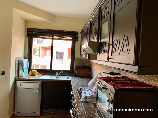 Appartement meublé à louer à Palmeraie de Marrakech – 2 chambres, résidence avec piscine et parking — 5