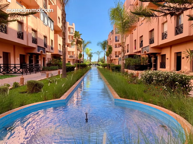 Appartement meublé à louer à Palmeraie de Marrakech – 2 chambres, résidence avec piscine et parking — 2