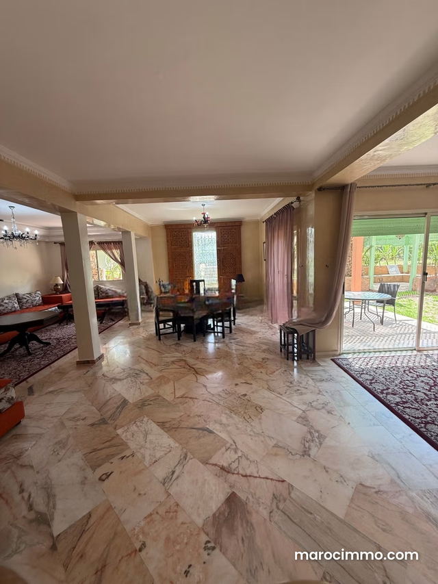 In the heart of the palm grove A luxurious duplex with 4 bedrooms in a residence with a pool — Marrakesh