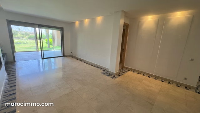 Appartement vide 2 chambres Rez de jardin prestigia Marrakech piscine — 4