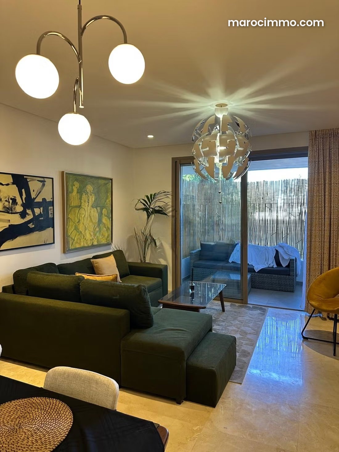 Appartement meublé 70 m², Agdal, Rabat, avec terrasse et garage — Rabat