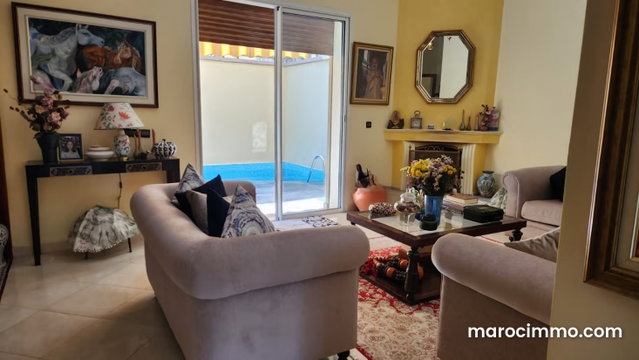 À louer: villa 4 chambres à targa, avec piscine — 4