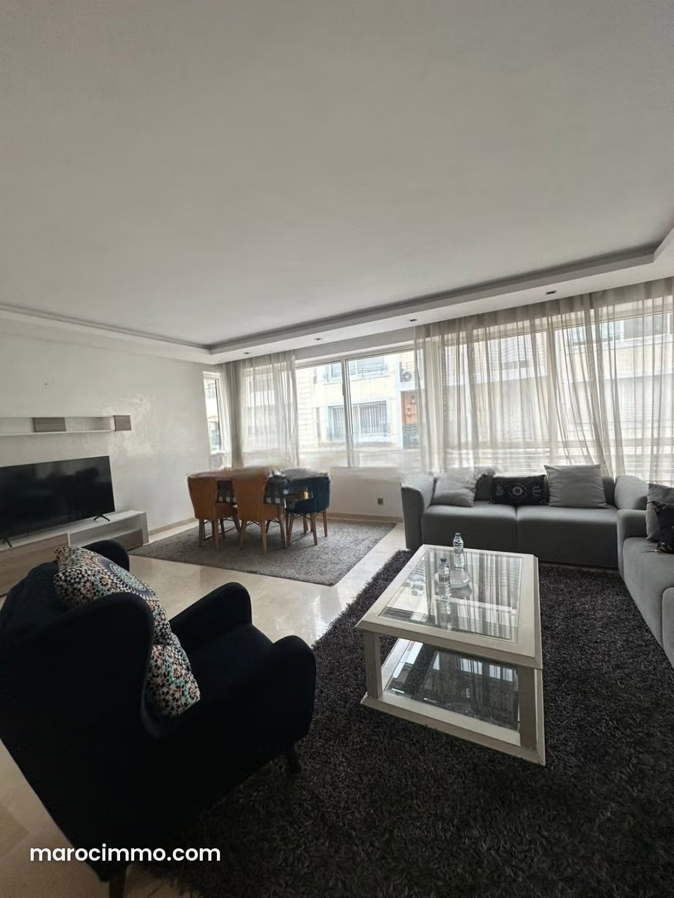 À Louer – Bel Appartement Meublé au Cœur du Quartier Racine – 13 000 DH/mois